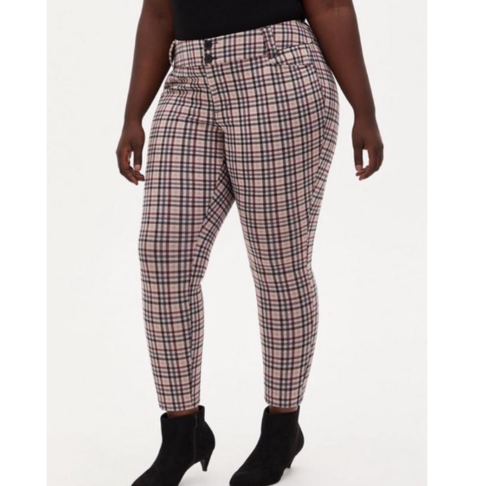 ANKLE SKINNY STUDIO DOUBLE KNIT MID-RISE PANT Size 24